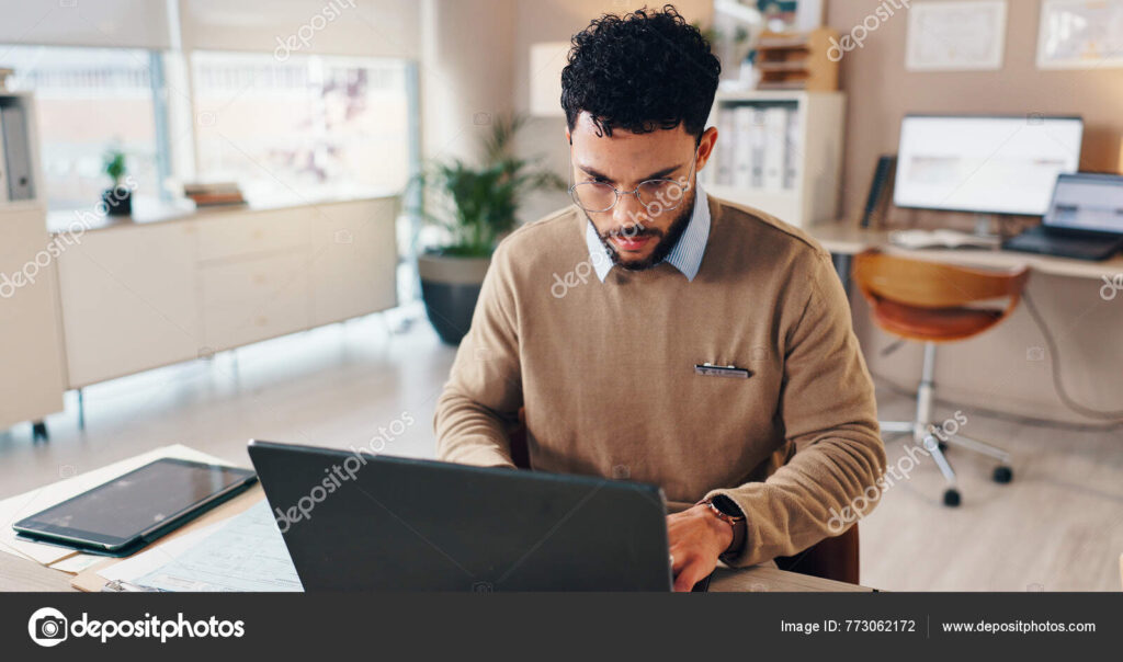 Depositphotos 773062172 stock photo doctor man typing laptop hospital